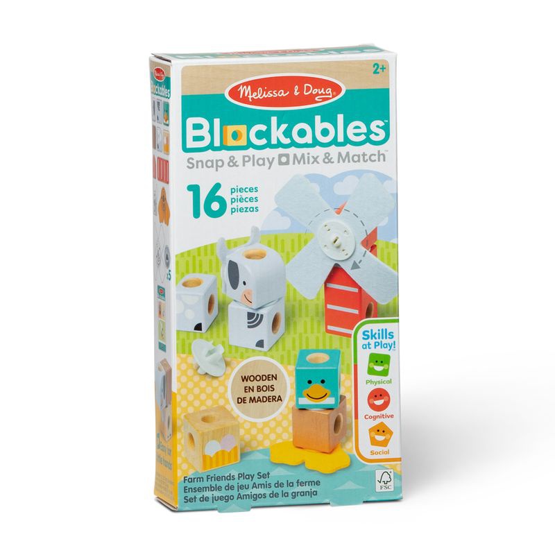 Melissa & Doug Blockables gradbeni set farma