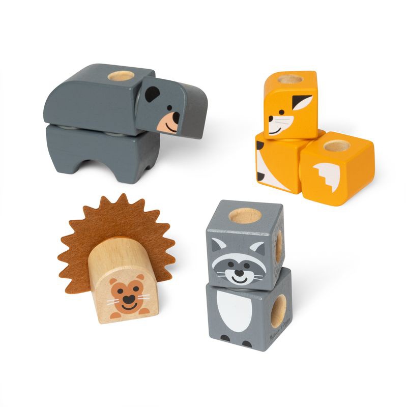 Melissa & Doug Blockables gradbeni set divjad