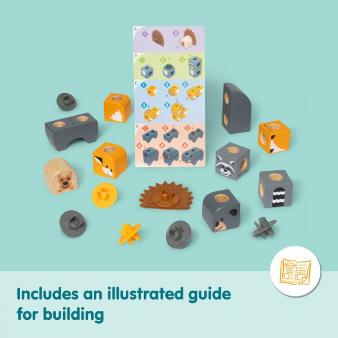 Melissa & Doug Blockables gradbeni set divjad