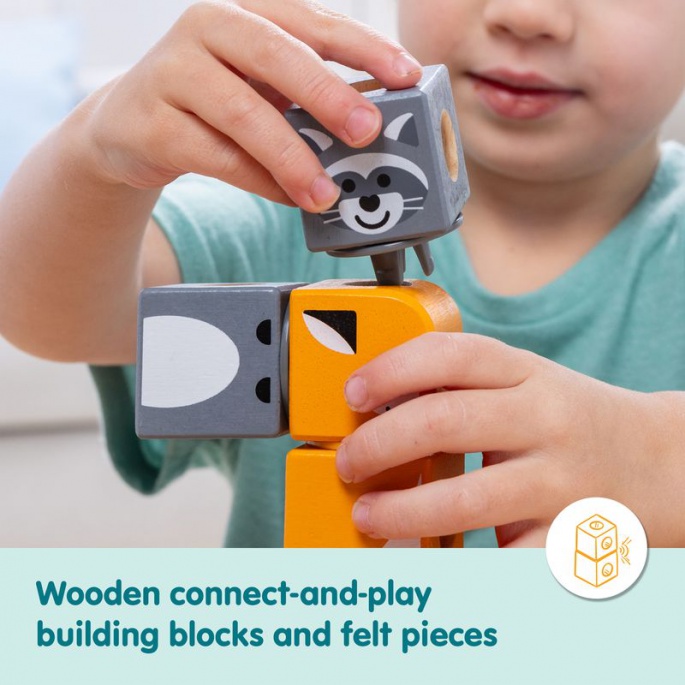 Melissa & Doug Blockables gradbeni set divjad