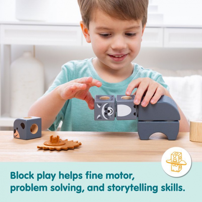 Melissa & Doug Blockables gradbeni set divjad