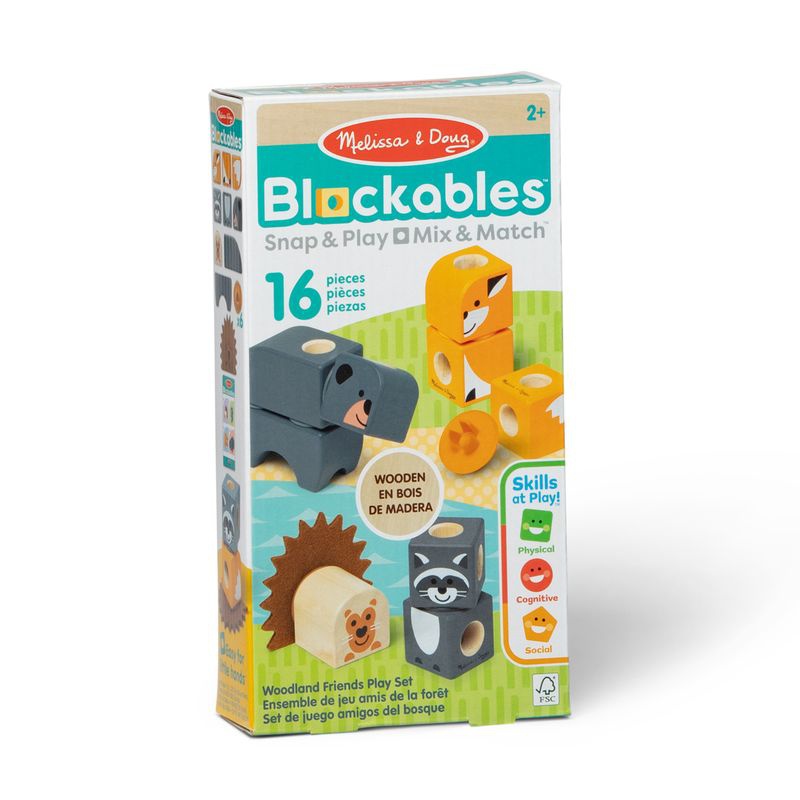 Melissa & Doug Blockables gradbeni set divjad