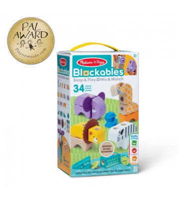 Melissa & Doug Blockables safari igralni komplet