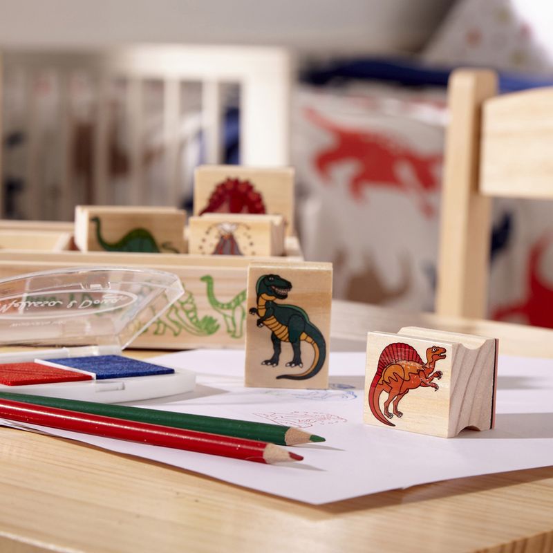 Melissa & Doug lesene žigi z pralnimi barvami Dinozavri