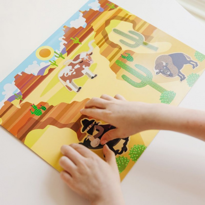 Melissa & Doug nalepke, večkratno uporabo s podlogo - pustolovščina