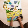 Melissa & Doug nalepke za večkratno uporabo s podlago - svet živali