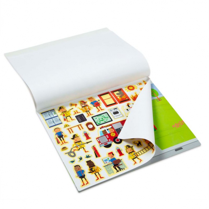 Melissa & Doug nalepke večkratno uporabne z podlago - mesto