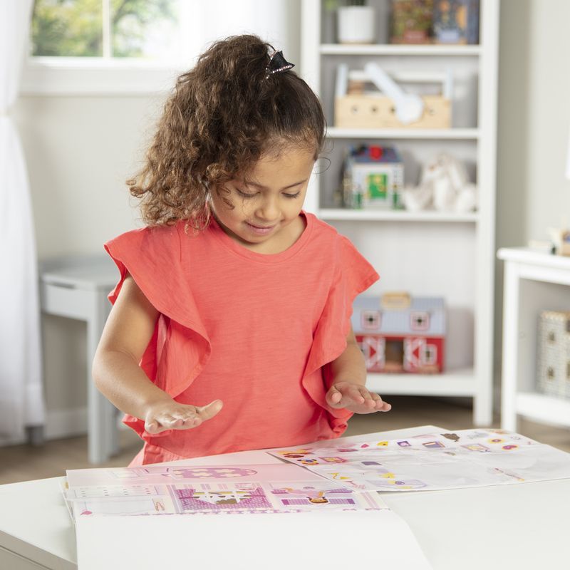 Melissa & Doug nalepke z večkratno uporabo s podlago - hiša