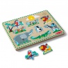 Melissa & Doug lesena sestavljanka zvočni efekti živali iz ZOO