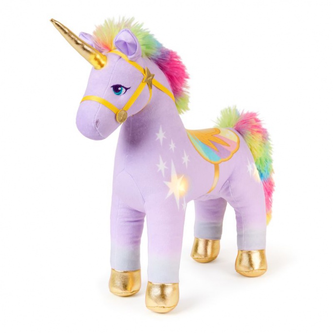 Ugodna ponudba: Unicorn Academy plišasti Wildstar z zvoki 38 cm + ogrlica s prstanom