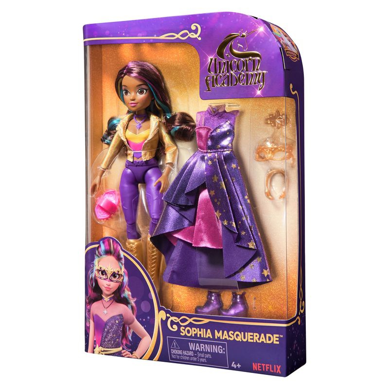 Ugoden set: Unicorn Academy deluxe lutka Sophia 24 cm + ogrlica s prstanom