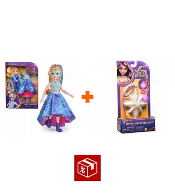 Paket ugodnosti: Unicorn Academy deluxe punčka Isabel 24 cm + ogrlica s prstanom