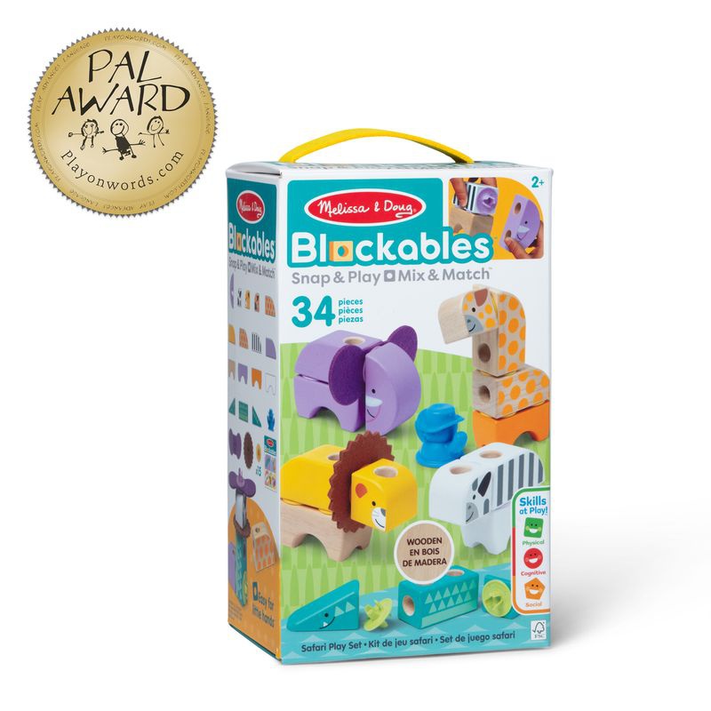 AKCIJA: Melissa & Doug Blockables safari konstrukcija + brezplačne vodne pravljice