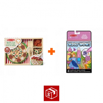 POSEBNA PONUDBA: Melissa & Doug set za pizzaparty + Water WOW pravljice z vodnimi čarovnijami BREZPLAČNO