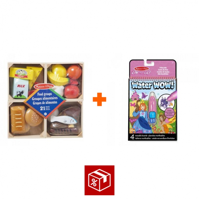 AKCIJA: Melissa & Doug jedilni set + Water WOW čaranje z vodo pravljice BREZPLAČNO
