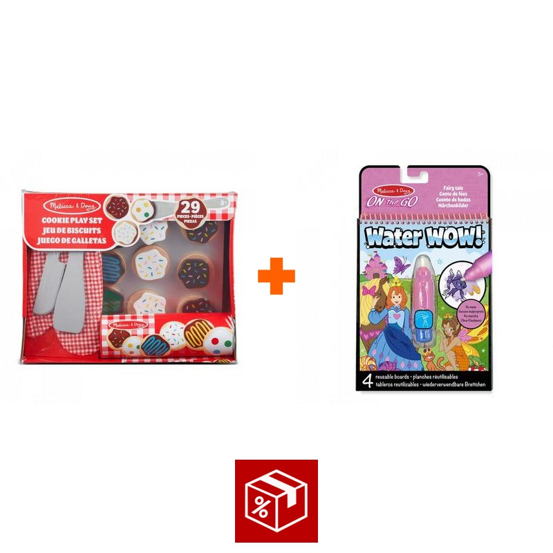 AKCIJA: Melissa & Doug komplet za peko piškotov + Water WOW čarovnija z vodo zgodbe BREZPLAČNO