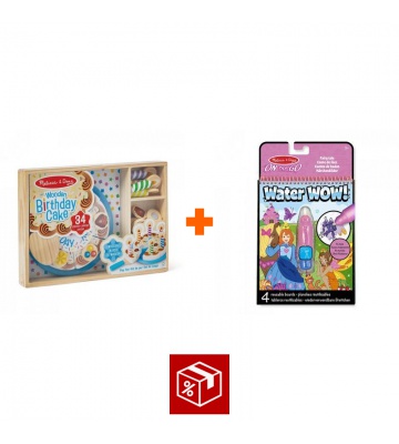 AKCIJA: Melissa & Doug rojstnodnevna torta set + Water WOW čarovnija z vodo pravljice BREZPLAČNO