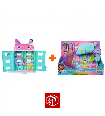 Ugoden set: Gabby’s Dollhouse iz filma: Velika hiša iz filma + igralni set za jaslice