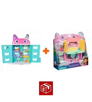 Izredni set: Gabby’s Dollhouse iz filma: velika hiša iz filma + kuhinjica za veliko hišo