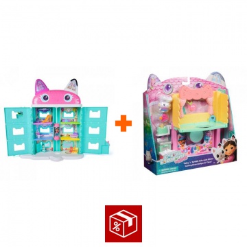 Izredni set: Gabby’s Dollhouse iz filma: velika hiša iz filma + kuhinjica za veliko hišo