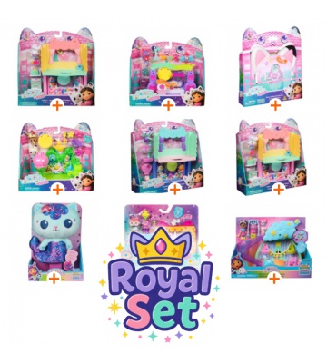 Kraljevski set: 9 dodatkov k velikemu Gábininu domečku + plišasti Mercat BREZPLAČNO