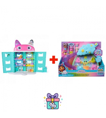 Ugoden set: Gabby’s Dollhouse iz filma: Velika hiša iz filma + igralni set za jaslice