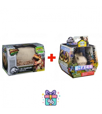 Ugodni set: Dino interaktivni T-rex iz jajca + Bitzee Jurski svet z dinozavri