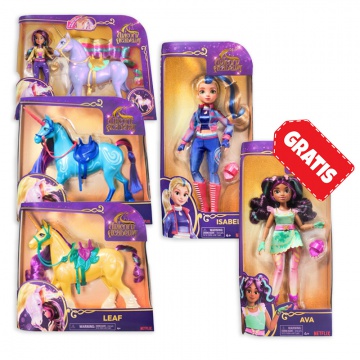 Set Unicorn Academy: velike figure Wildstar, Sophia, River, Leaf, Isabel + Ava BREZPLAČNO