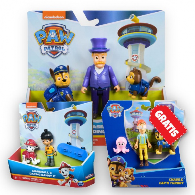 AKCIJA: Paw Patrol Humdinger in Chase + Danny X in Marshall + Chase in Turbot BREZPLAČNO