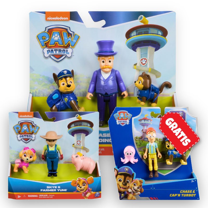 AKCIJA: Paw Patrol Humdinger in Chase + Yumi in Skye + Chase in kapitan Turbot BREZPLAČNO