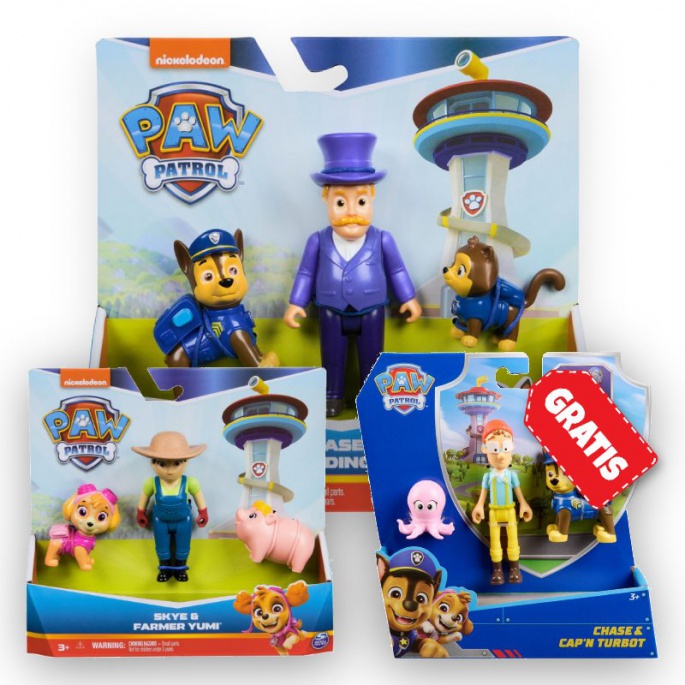 AKCIJA: Paw Patrol Humdinger in Chase + Yumi in Skye + Chase in kapitan Turbot BREZPLAČNO