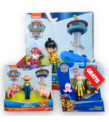 AKCIJA: Paw Patrol Danny X in Marshall + Yumi in Skye + Chase in kapitan Turbot BREZPLAČNO