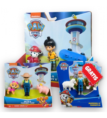 AKCIJA: Paw Patrol Danny X in Marshall + Yumi in Skye + Marshal in kmet Al BREZPLAČNO
