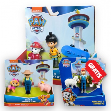 AKCIJA: Paw Patrol Danny X in Marshall + Yumi in Skye + Marshal in kmet Al BREZPLAČNO