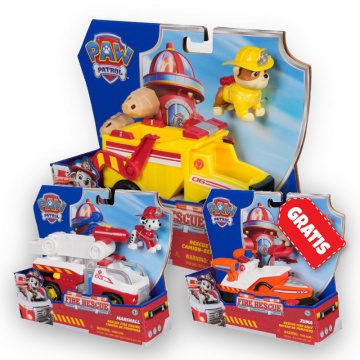 AKCIJA: Paw Patrol vozila Fire Rescue Rubble + Marshall + Zuma BREZPLAČNO