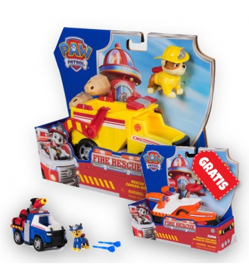 AKCIJA: Paw Patrol Fire Rescue vozila Rubble + Chase + Zuma BREZPLAČNO
