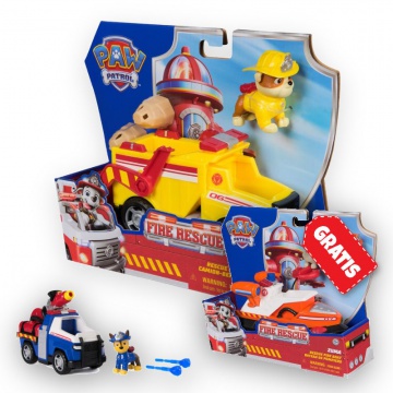 AKCIJA: Paw Patrol Fire Rescue vozila Rubble + Chase + Zuma BREZPLAČNO