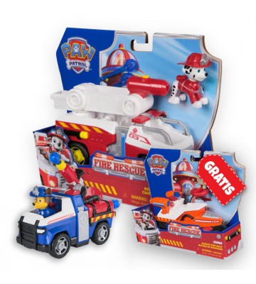AKCIJA: Paw Patrol Fire Rescue vozila Marshall + Chase + Zuma BREZPLAČNO