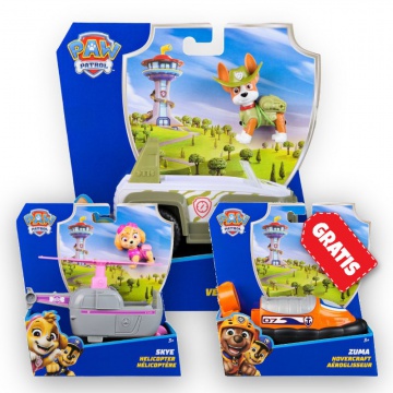 AKCIJA: Paw Patrol osnovna vozila Tracker + Skye + Zuma BREZPLAČNO