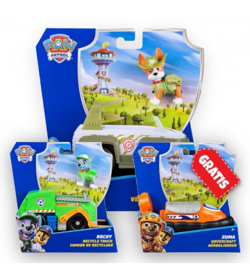 AKCIJA: Paw Patrol osnovna vozila Tracker + Rocky + Zuma BREZPLAČNO