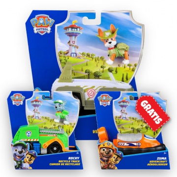 AKCIJA: Paw Patrol osnovna vozila Tracker + Rocky + Zuma BREZPLAČNO