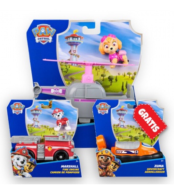 AKCIJA: Paw Patrol osnovna vozila Skye + Marshall + Zuma BREZPLAČNO