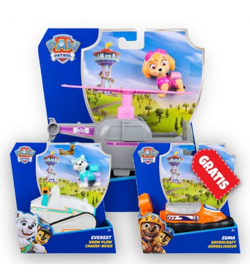 AKCIJA: Paw Patrol osnovna vozila Skye + Everest + Zuma BREZPLAČNO