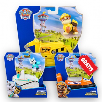 AKCIJA: Paw Patrol osnovna vozila Rubble + Everest + Zuma BREZPLAČNO