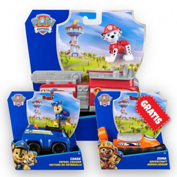 AKCIJA: osnovna vozila Paw Patrol Marshall + Chase + Zuma BREZPLAČNO