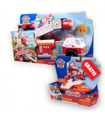 Ugoden set: Paw Patrol Fire Rescue veliko interaktivno gasilsko vozilo + vozilo Zuma