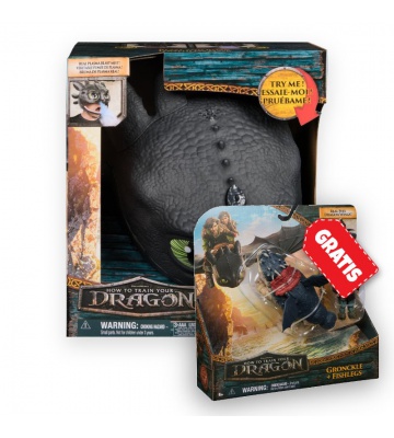 Ugoden set: Kako izuriti svojega zmaja maska Bezzubky z zvoki in lučmi + Gronckle in Škilek