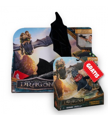 Ugoden set: Kako izuriti svojega zmaja plišasta igrača Brezzobi objemajoči + Gronckle in Škilek