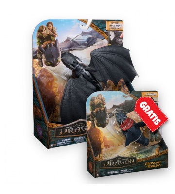 Ugodni set: Kako izuriti svojega zmaja Brezzobi z zvoki + Gronckle in Škilek