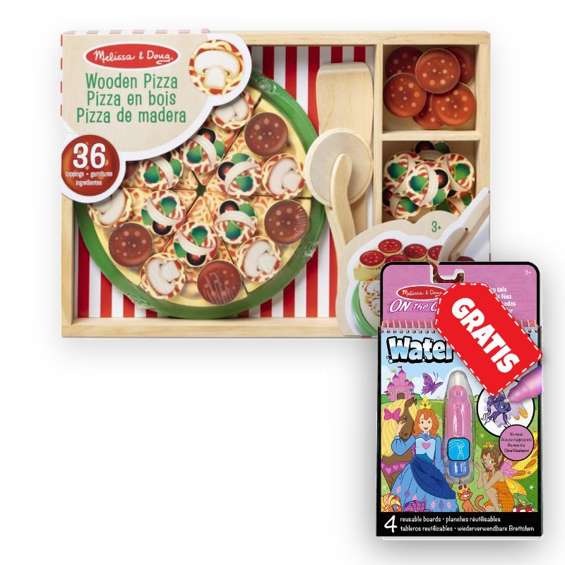 POSEBNA PONUDBA: Melissa & Doug set za pizzaparty + Water WOW pravljice z vodnimi čarovnijami BREZPLAČNO